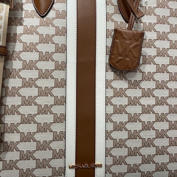 Michael Kors Large jacquard tote bag luggage multi color - Picture 7 of 10